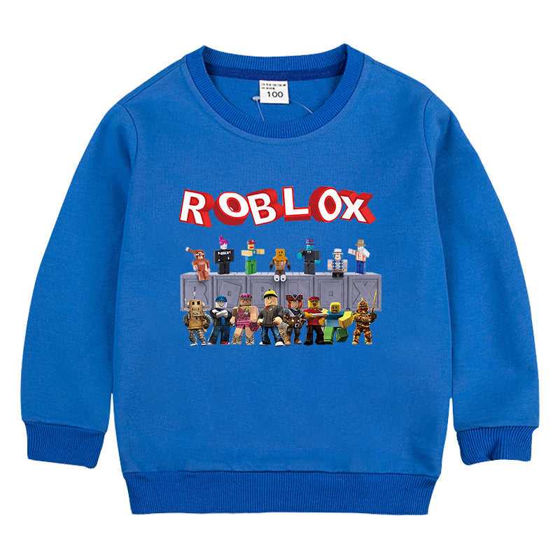 T-shirt à manches longues style coréen Roblox pour enfants 2020