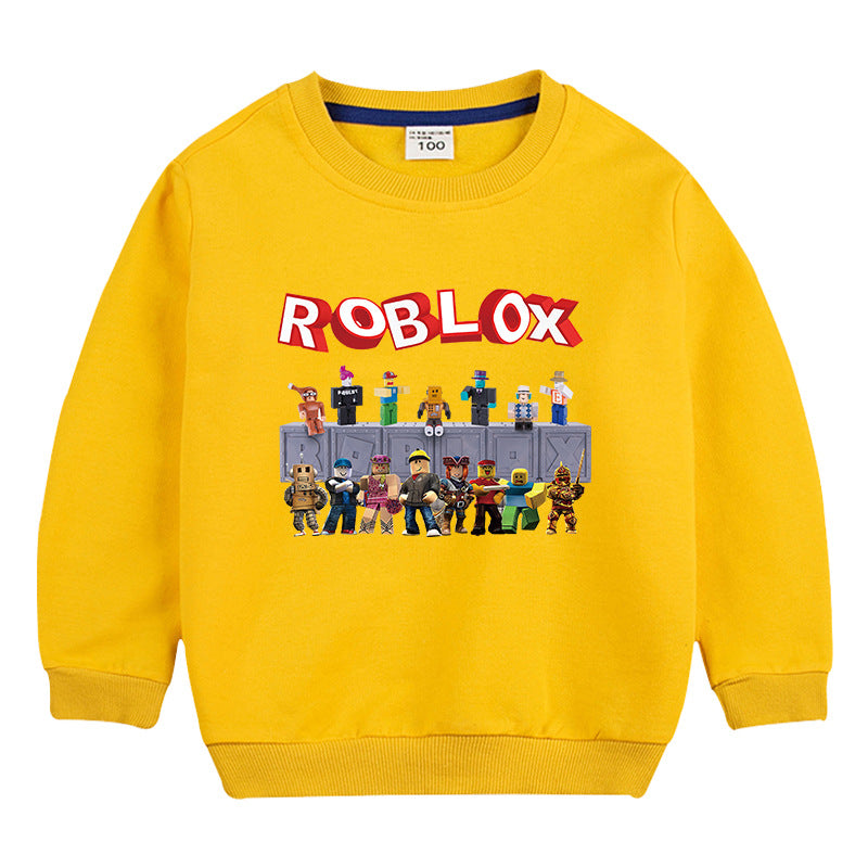 T-shirt à manches longues style coréen Roblox pour enfants 2020