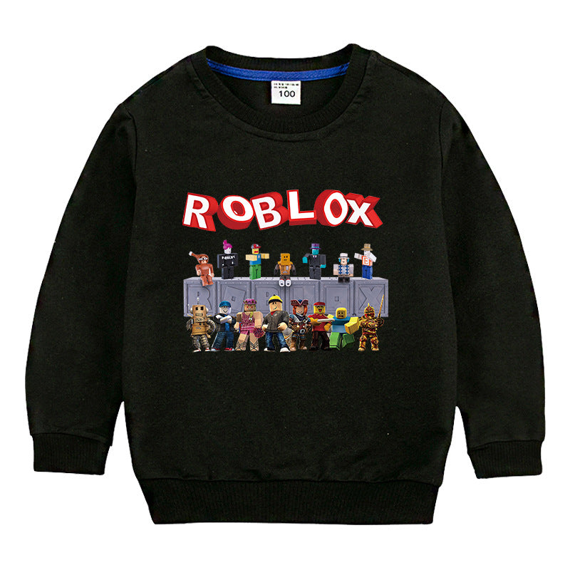 T-shirt à manches longues style coréen Roblox pour enfants 2020