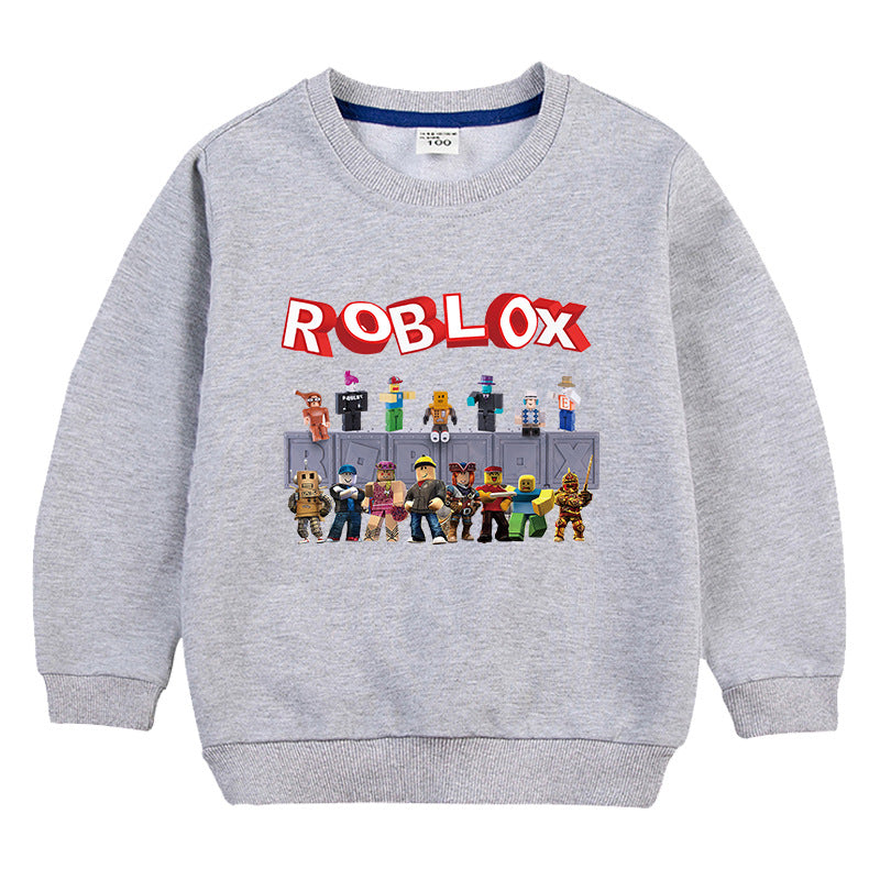 T-shirt à manches longues style coréen Roblox pour enfants 2020