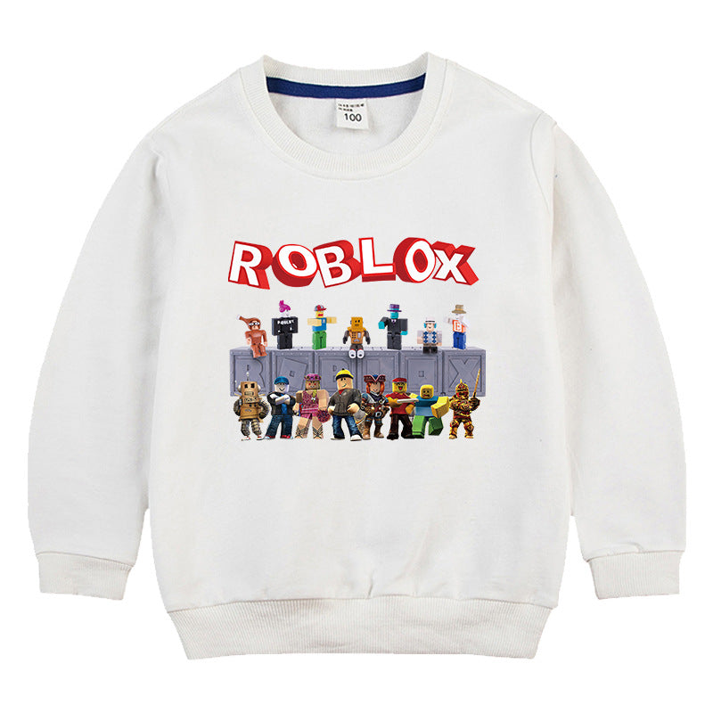 T-shirt à manches longues style coréen Roblox pour enfants 2020