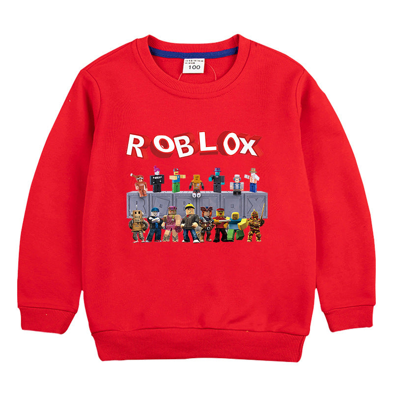 T-shirt à manches longues style coréen Roblox pour enfants 2020