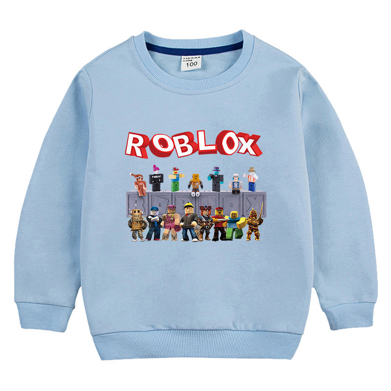 T-shirt à manches longues style coréen Roblox pour enfants 2020